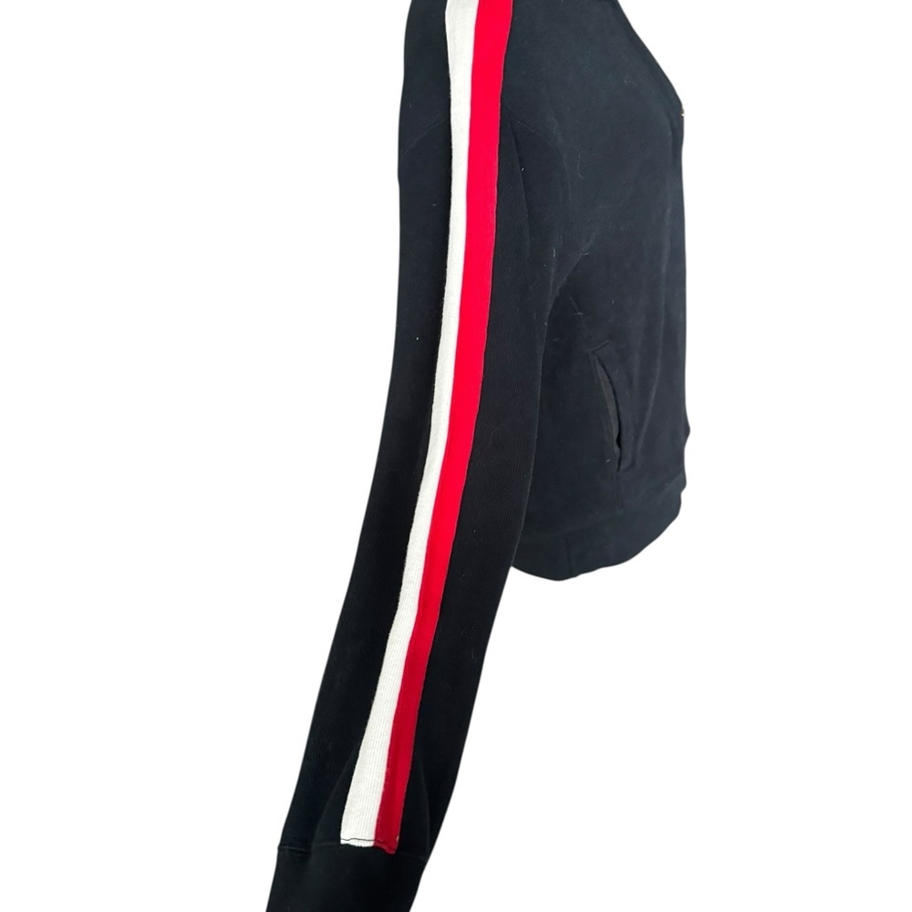 Polo Ralph Lauren Crest Quarter Zip Pullover Black Red S Preppy Equestrian R24 - Picture 2 of 7